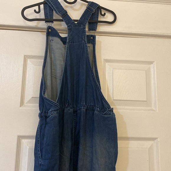 Jordache  overalls size small white light stretch denim - Picture 5 of 6